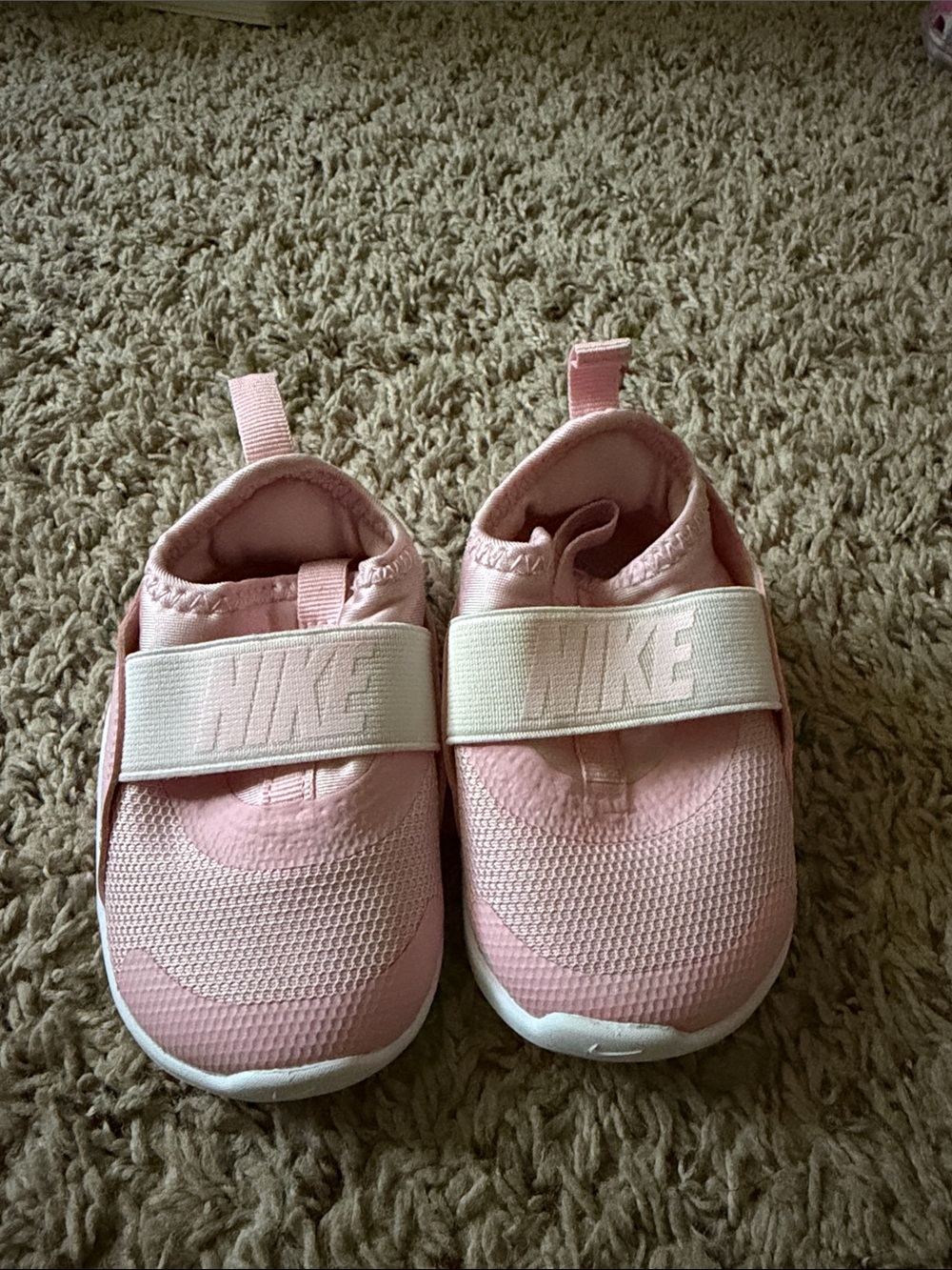 Nike Kids Light Pink Slip-On Athletic Sneakers